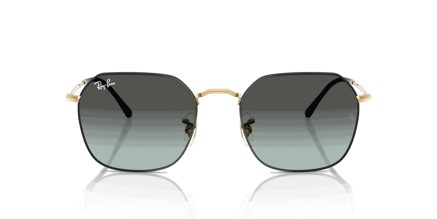 [Blue Vintage Gradient Black Lenses, Polished Black On Arista Frame]
