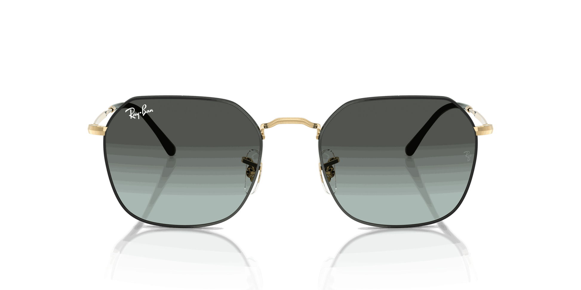 [Blue Vintage Gradient Black Lenses, Polished Black On Arista Frame]