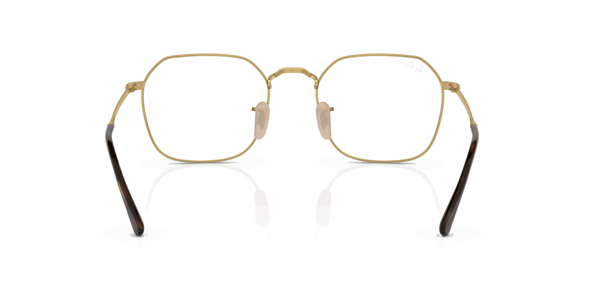 [Clear Lenses, Polished Arista Gold Frame]