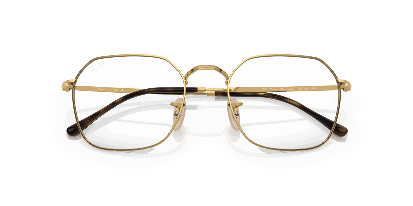 [Clear Lenses, Polished Arista Gold Frame]
