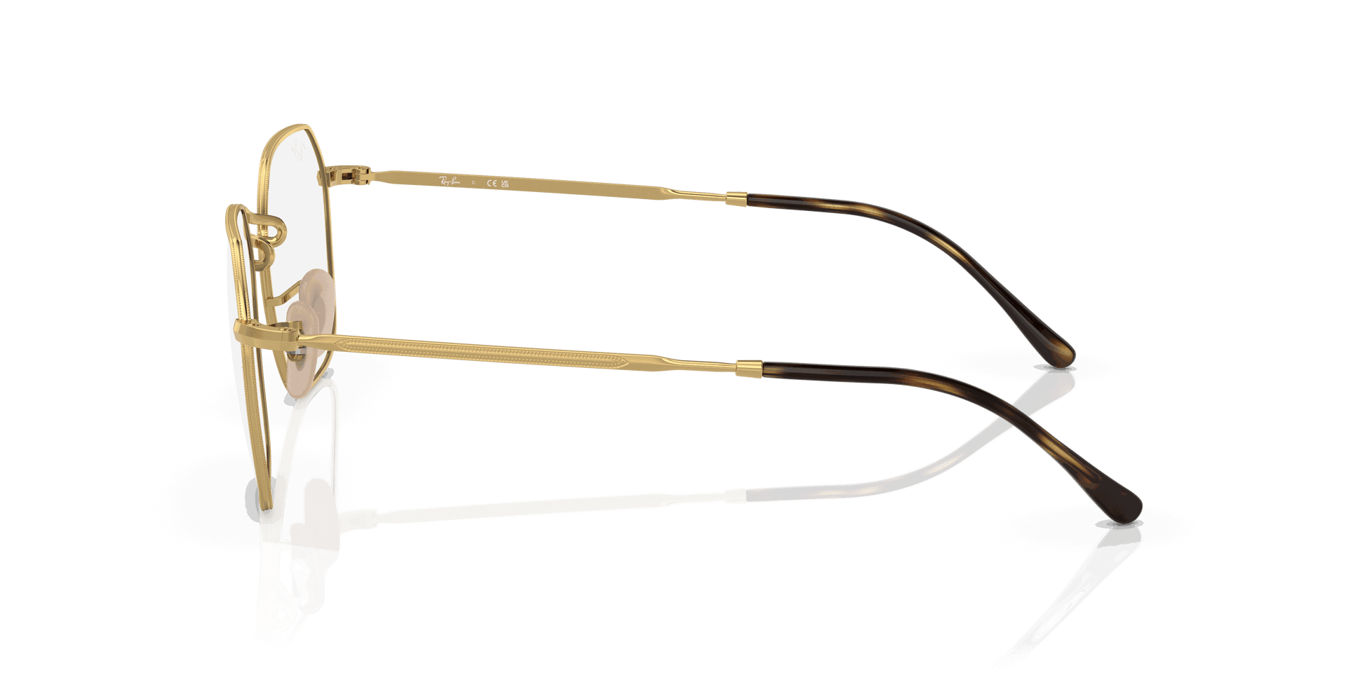 [Clear Lenses, Polished Arista Gold Frame]