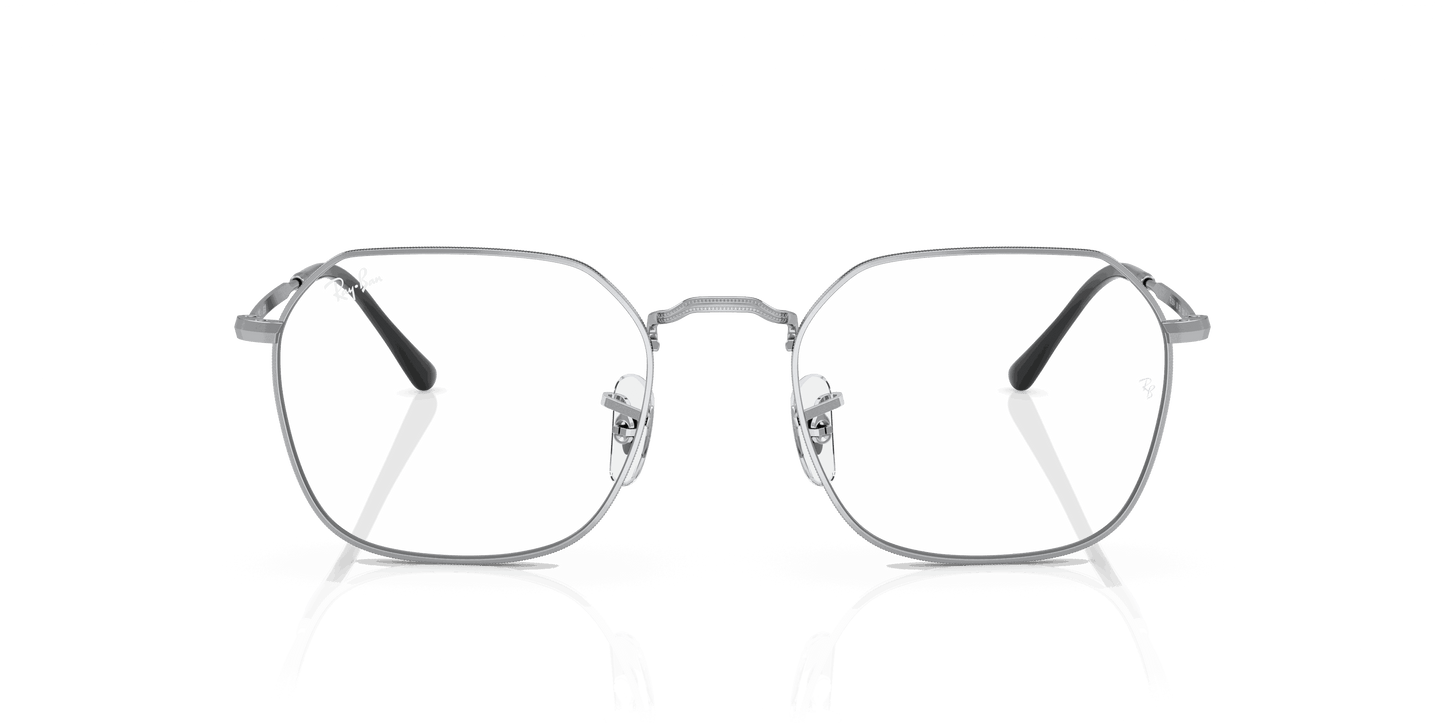 [Clear Lenses, Polished Silver Frame]