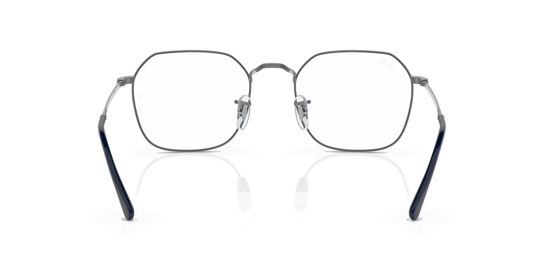 [Clear Lenses, Polished Gunmetal Frame]