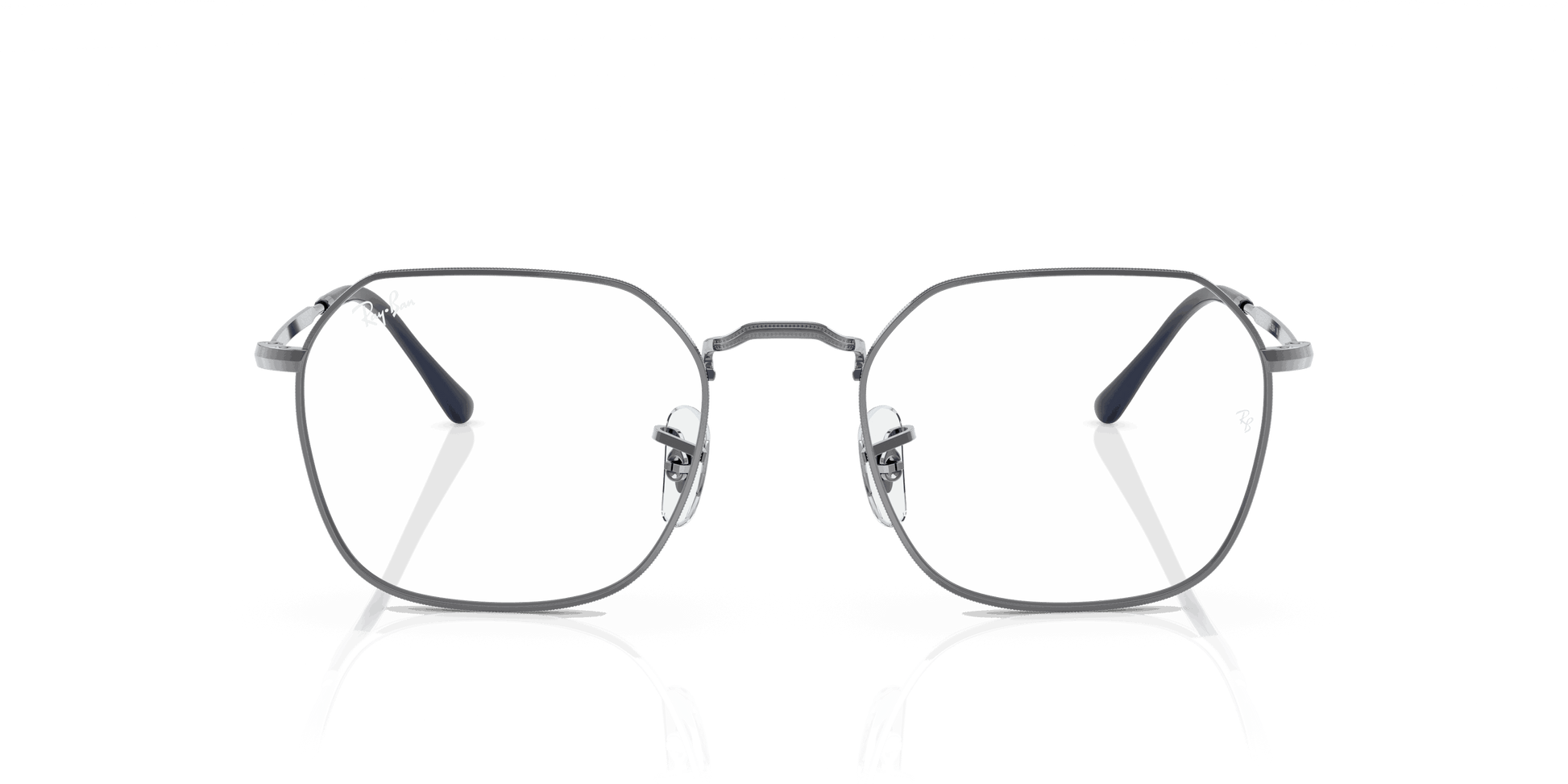 [Clear Lenses, Polished Gunmetal Frame]