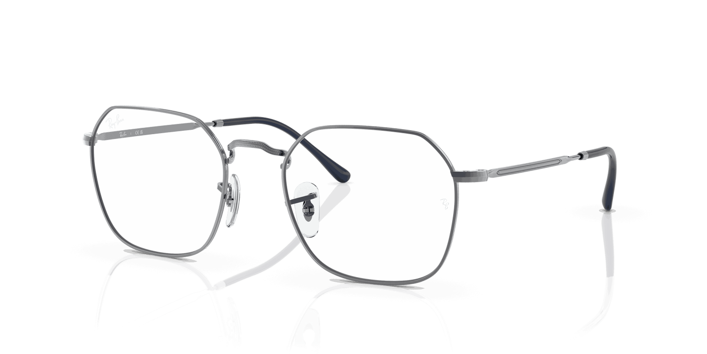 [Clear Lenses, Polished Gunmetal Frame]