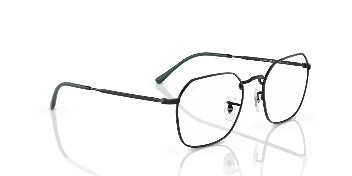 [Clear Lenses, Polished Black Frame]