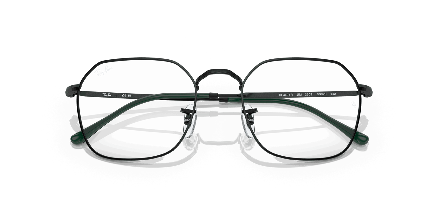 [Clear Lenses, Polished Black Frame]