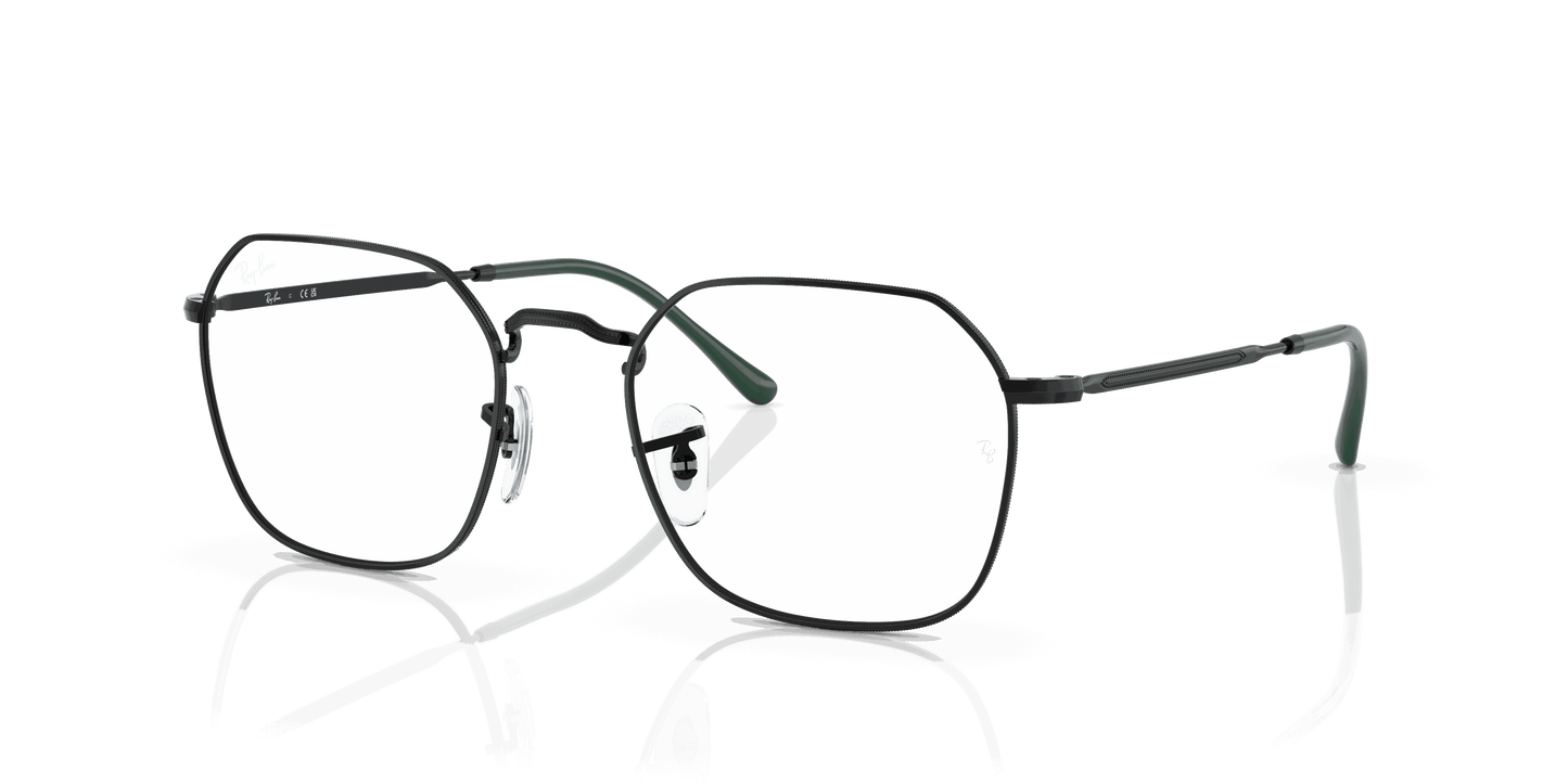 [Clear Lenses, Polished Black Frame]