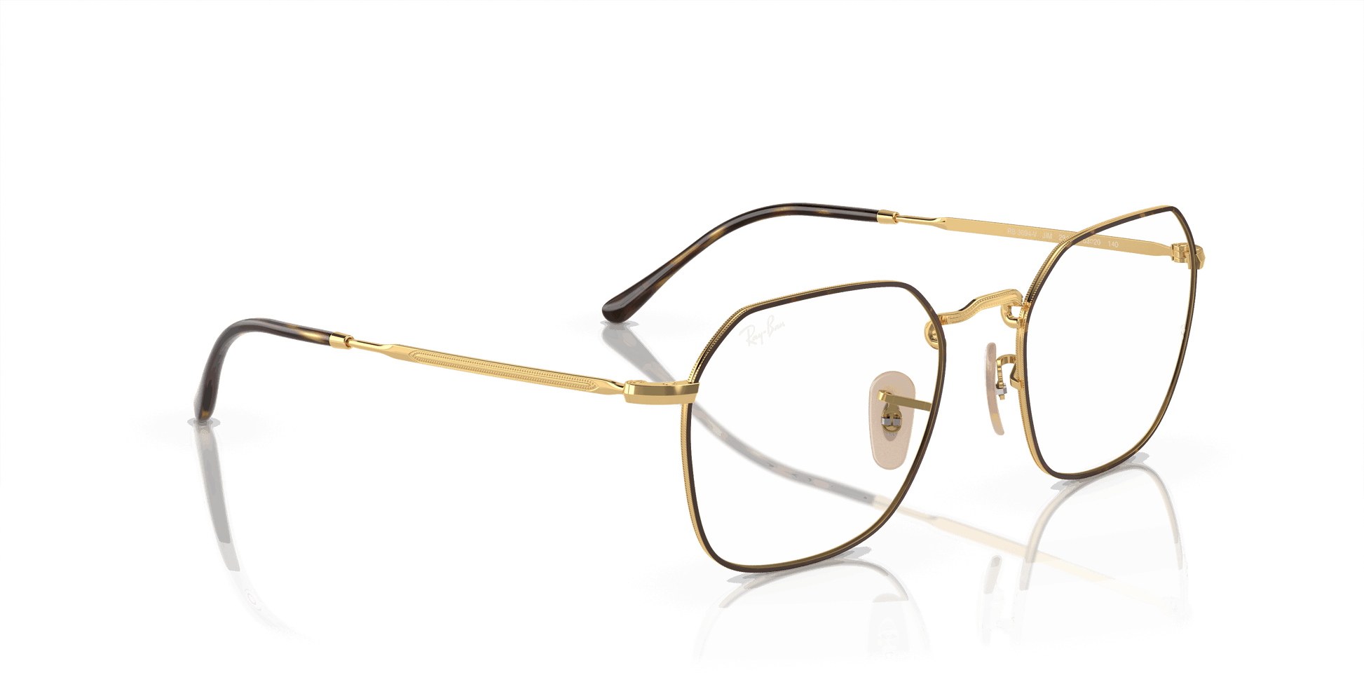 [Demo Lens Lenses, Polished Havana On Gold Frame]