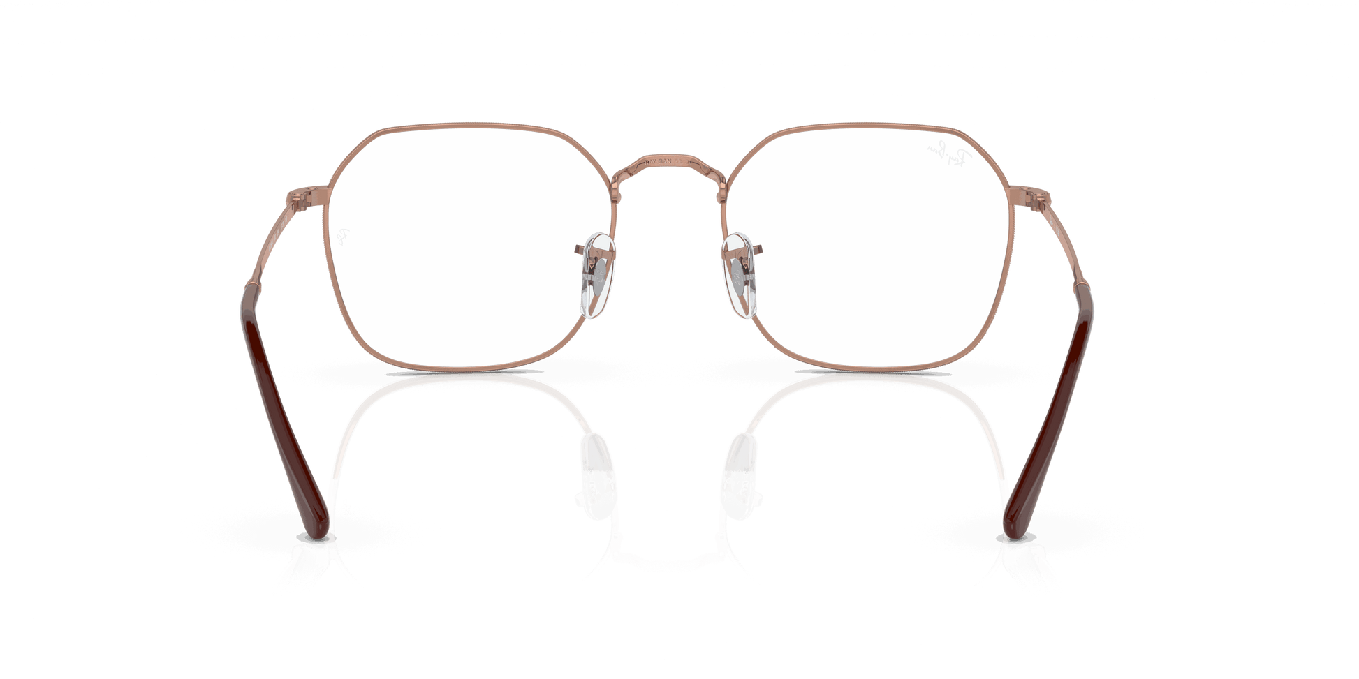 [Clear Lenses, Polished Rose Gold Frame]