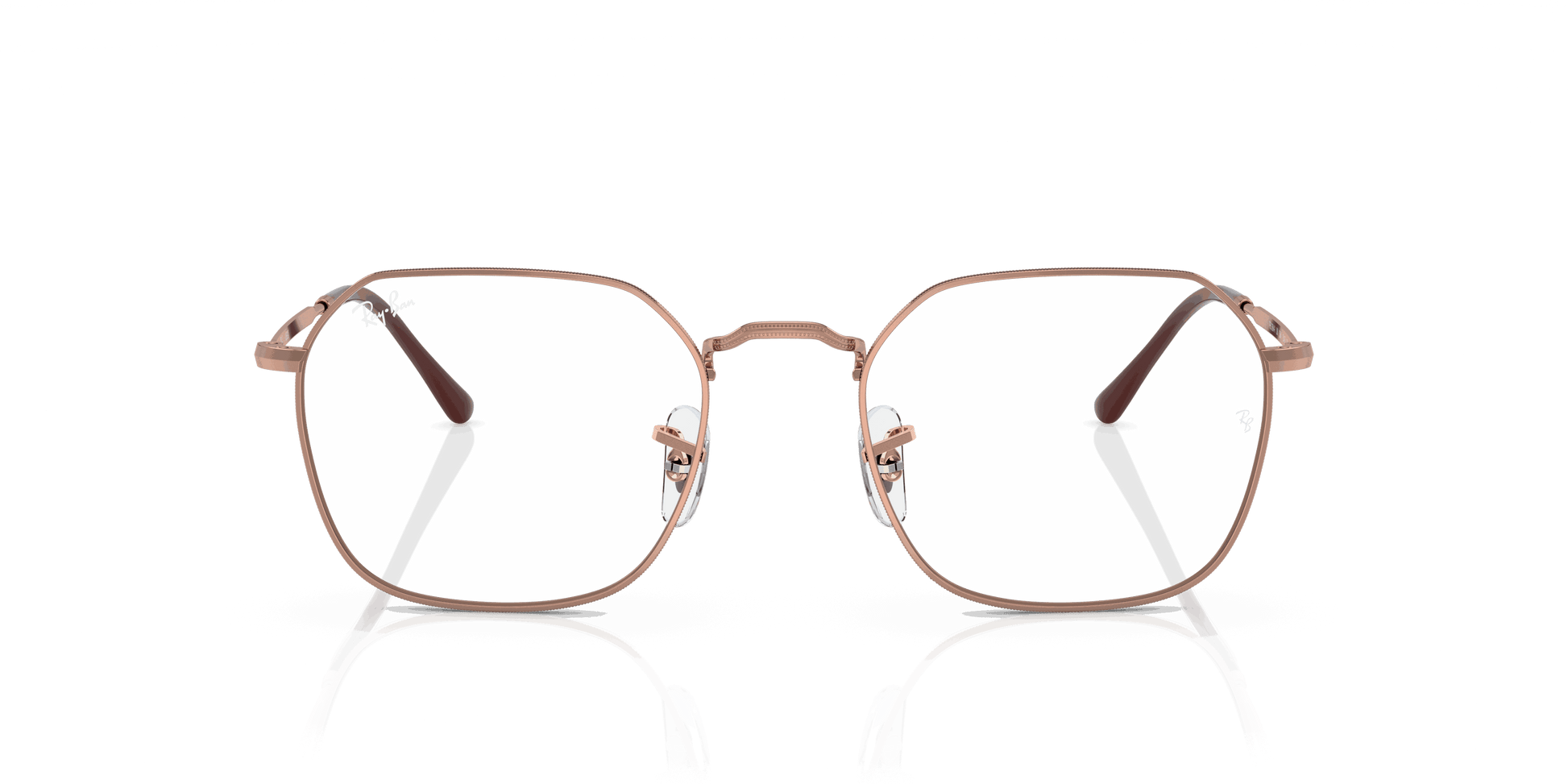 [Clear Lenses, Polished Rose Gold Frame]