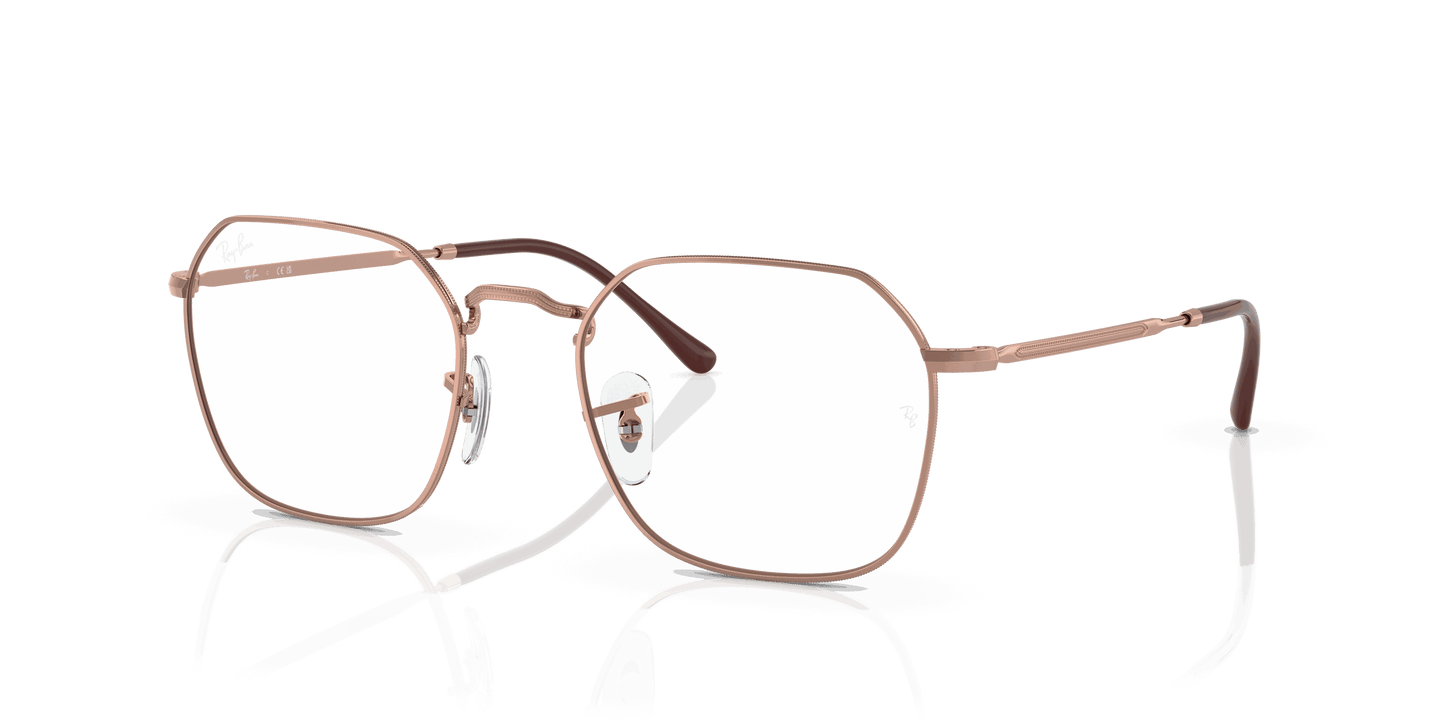 [Clear Lenses, Polished Rose Gold Frame]