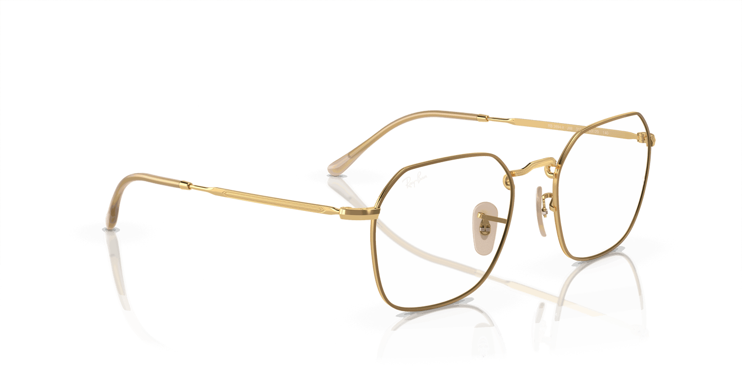 [Clear Lenses, Polished Beige On Gold Frame]