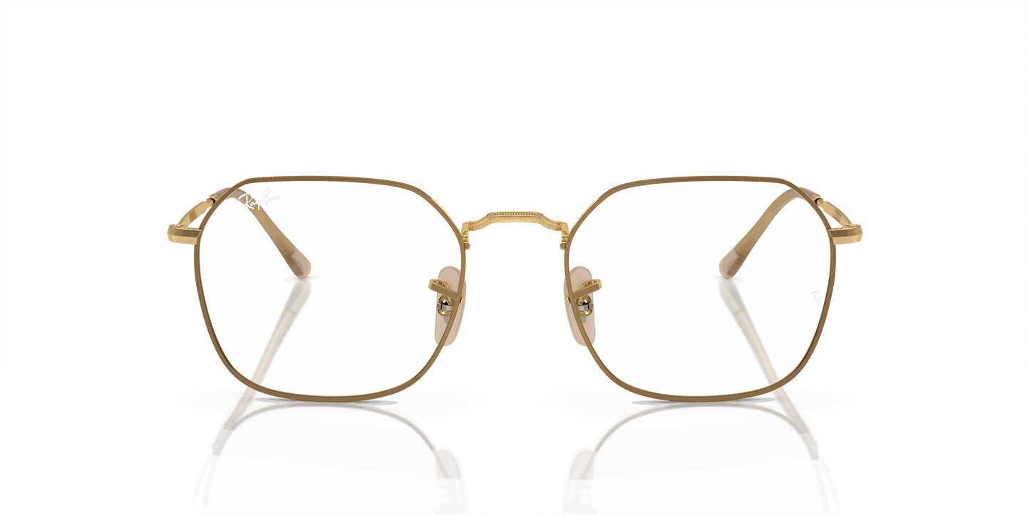 [Clear Lenses, Polished Beige On Gold Frame]