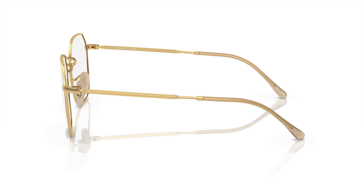 [Clear Lenses, Polished Beige On Gold Frame]