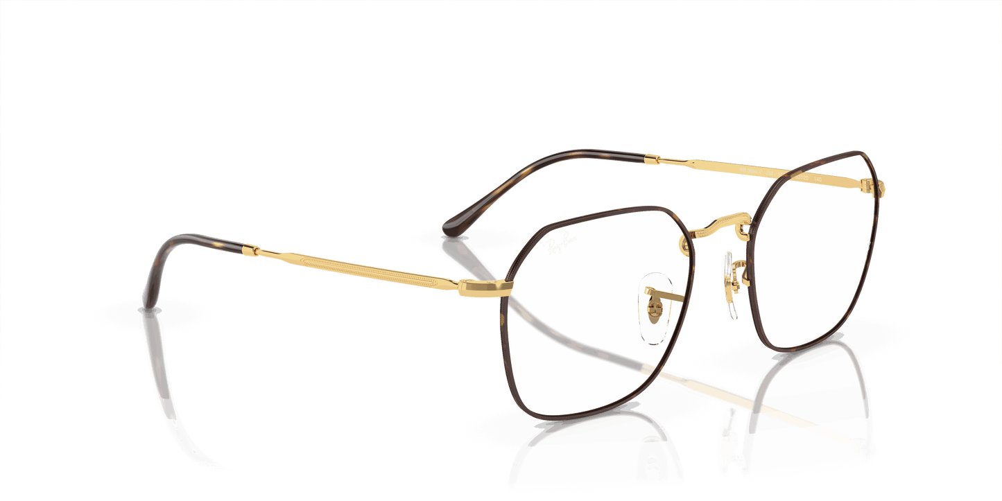 [Clear Lenses, Polished Havana On Gold Frame]