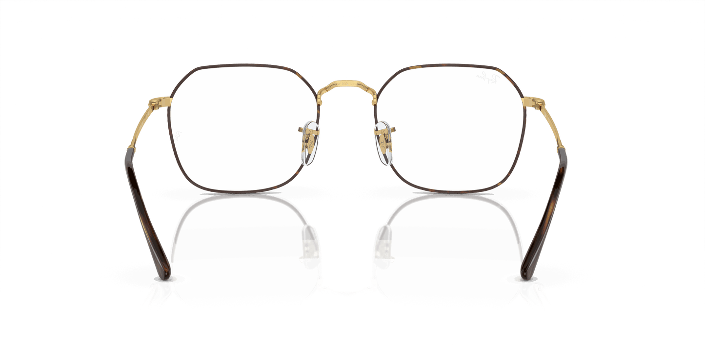 [Clear Lenses, Polished Havana On Gold Frame]