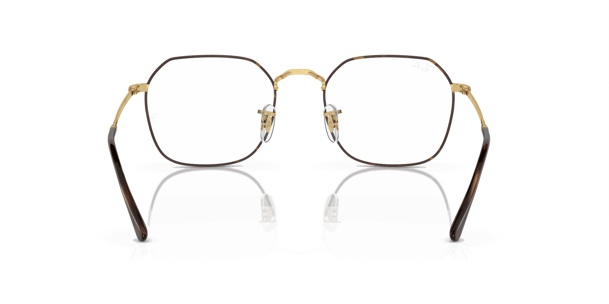 [Clear Lenses, Polished Havana On Gold Frame]