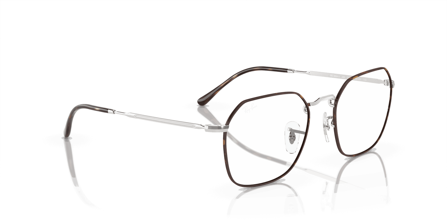 [Clear Lenses, Polished Havana On Silver Frame]