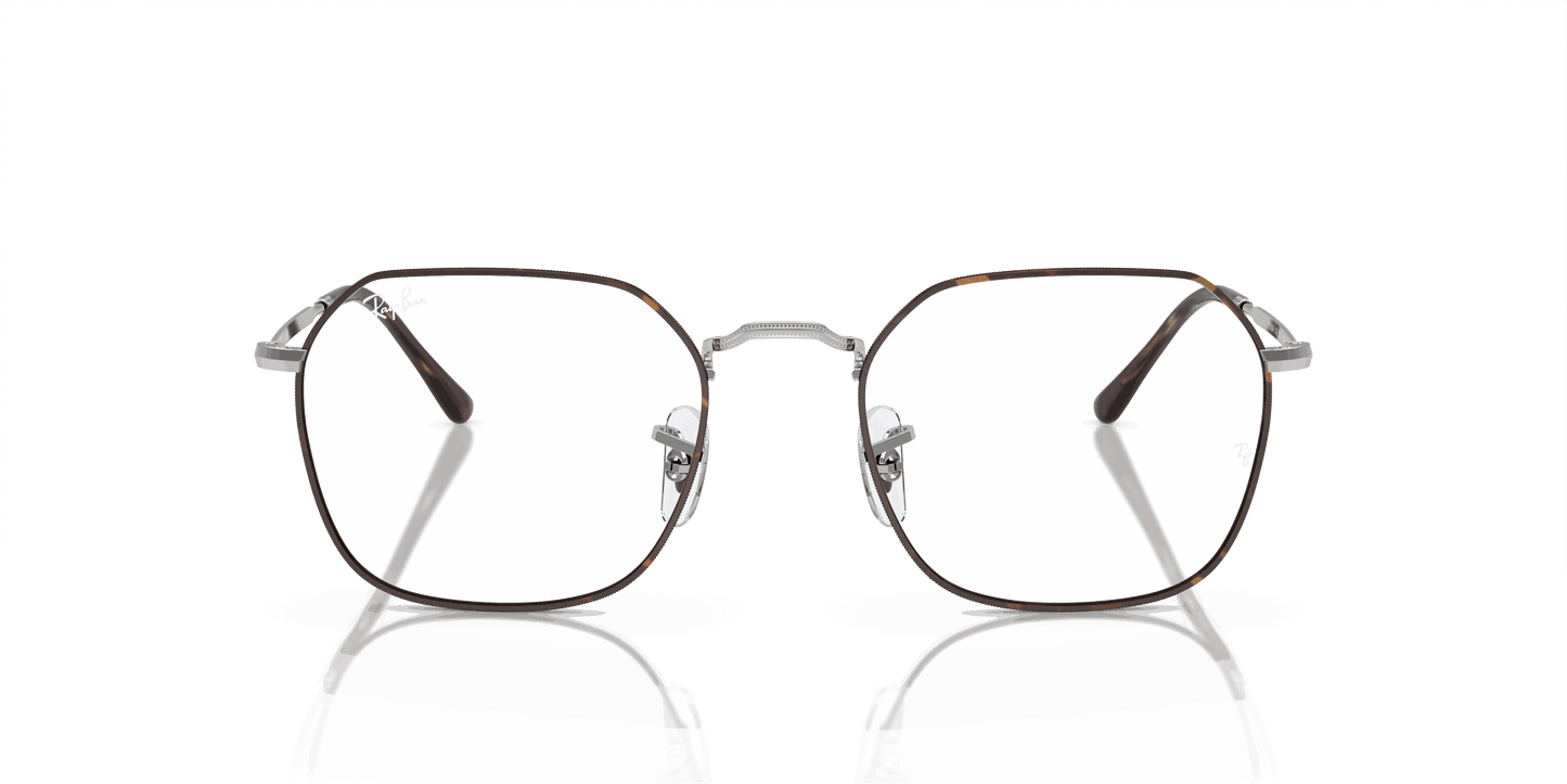 [Clear Lenses, Polished Havana On Silver Frame]