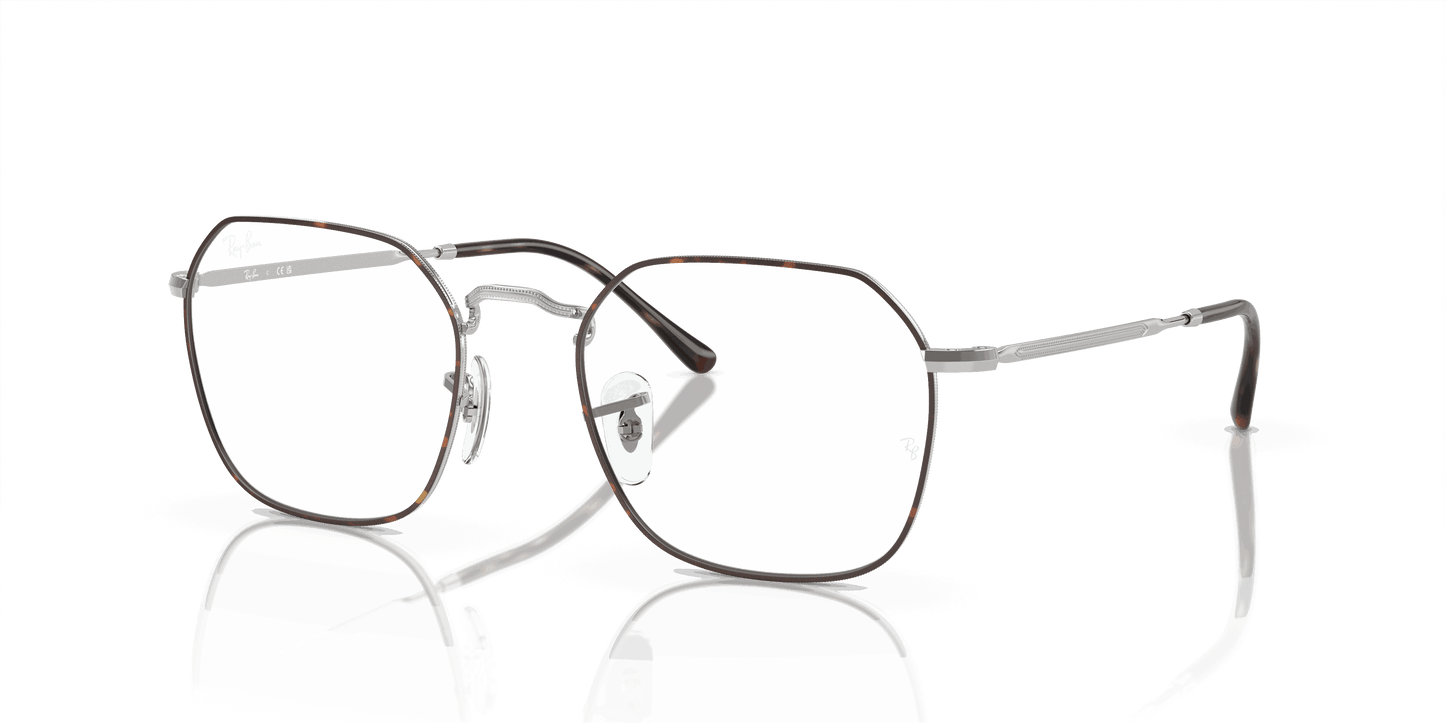 [Clear Lenses, Polished Havana On Silver Frame]