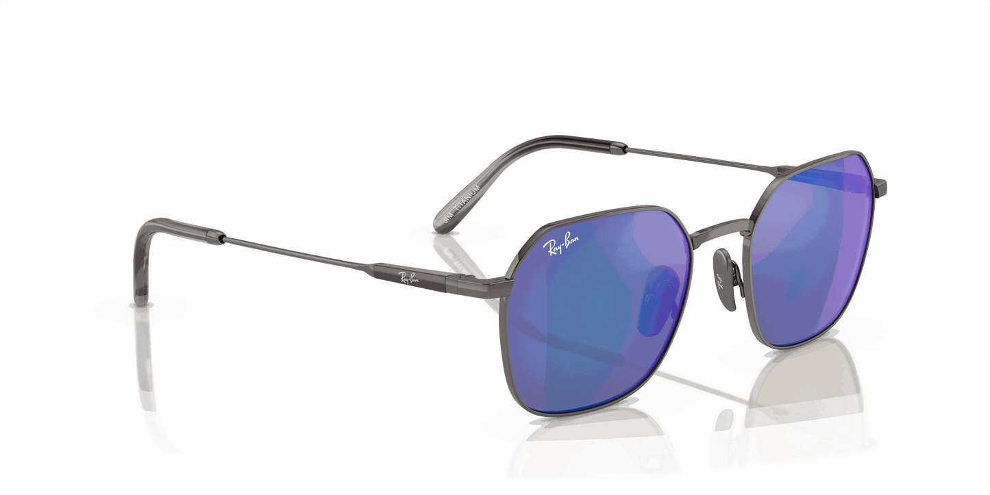 [Blue/Grey Lenses, Polished Gunmetal Frame]