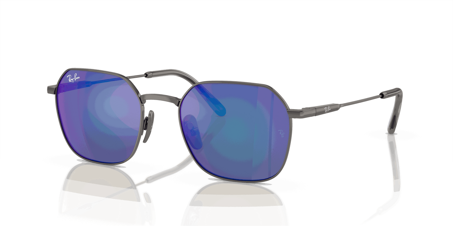 [Blue/Grey Lenses, Polished Gunmetal Frame]