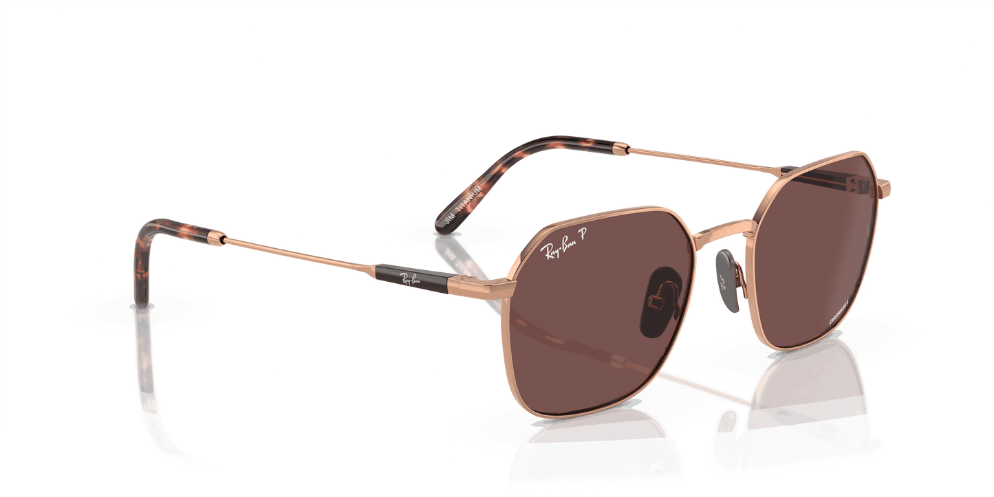 [Dark Violet Lenses, Polished Light Brown Frame]