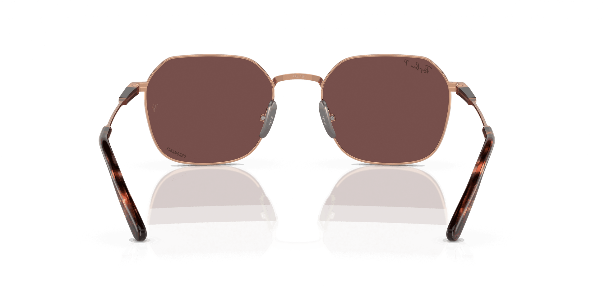 [Dark Violet Lenses, Polished Light Brown Frame]