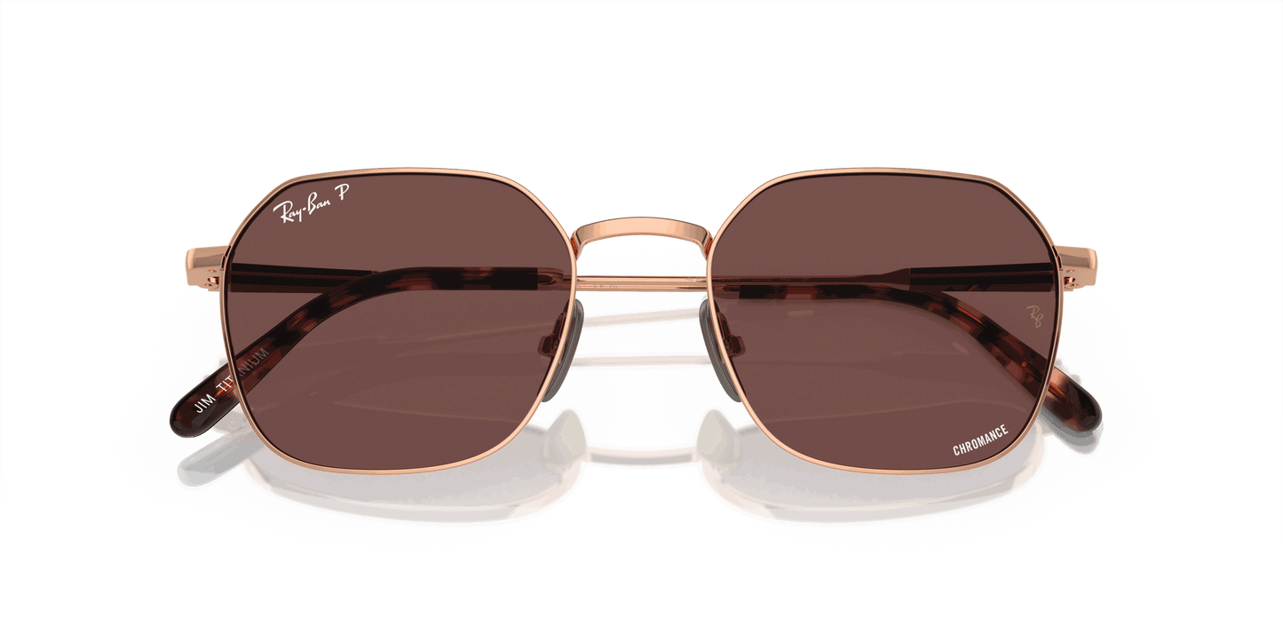 [Dark Violet Lenses, Polished Light Brown Frame]