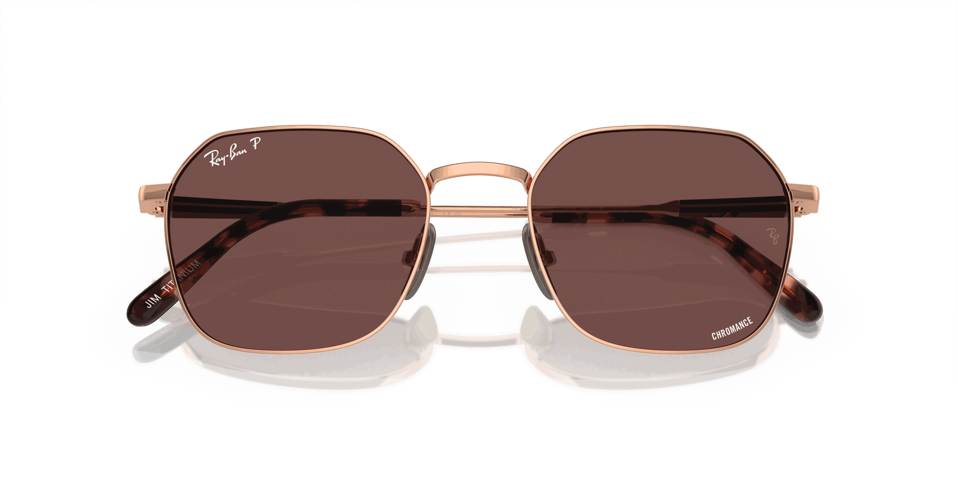 [Dark Violet Lenses, Polished Light Brown Frame]