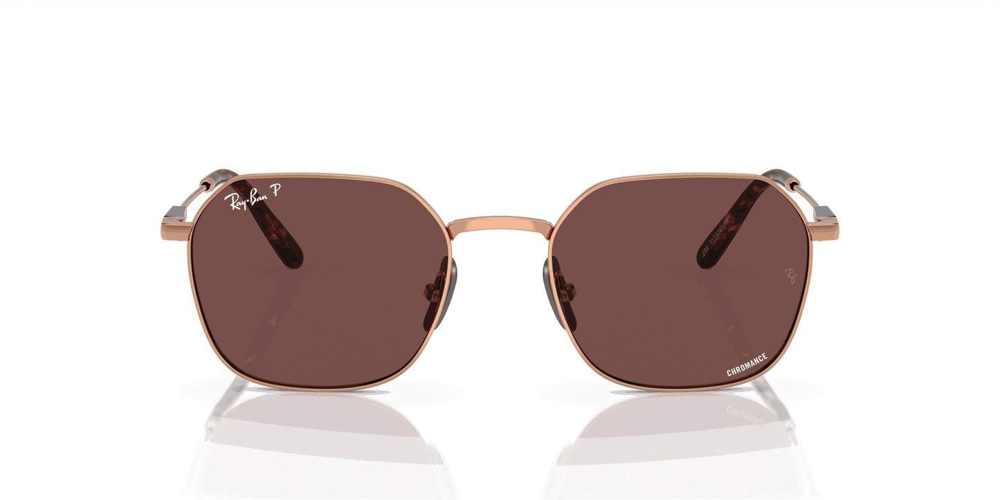 [Dark Violet Lenses, Polished Light Brown Frame]