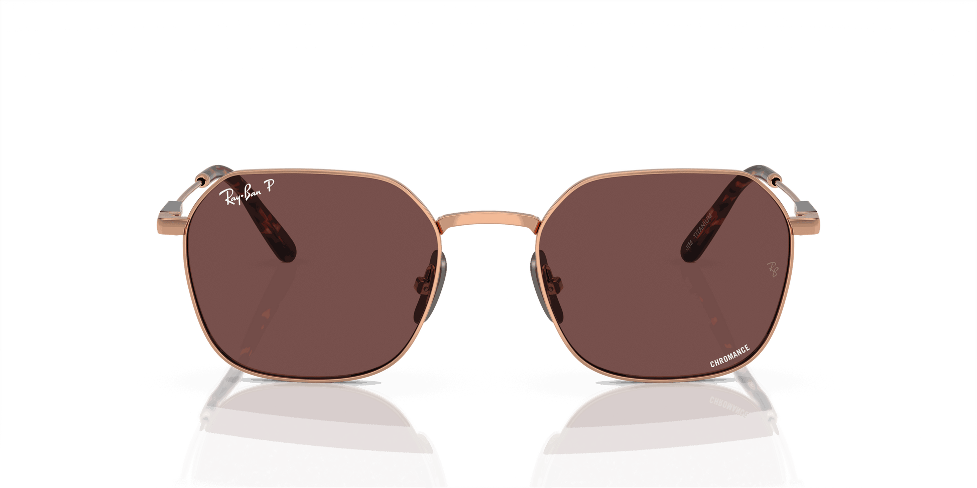 [Dark Violet Lenses, Polished Light Brown Frame]