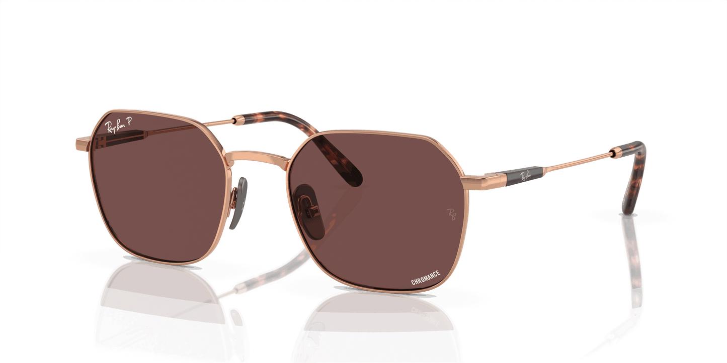 [Dark Violet Lenses, Polished Light Brown Frame]