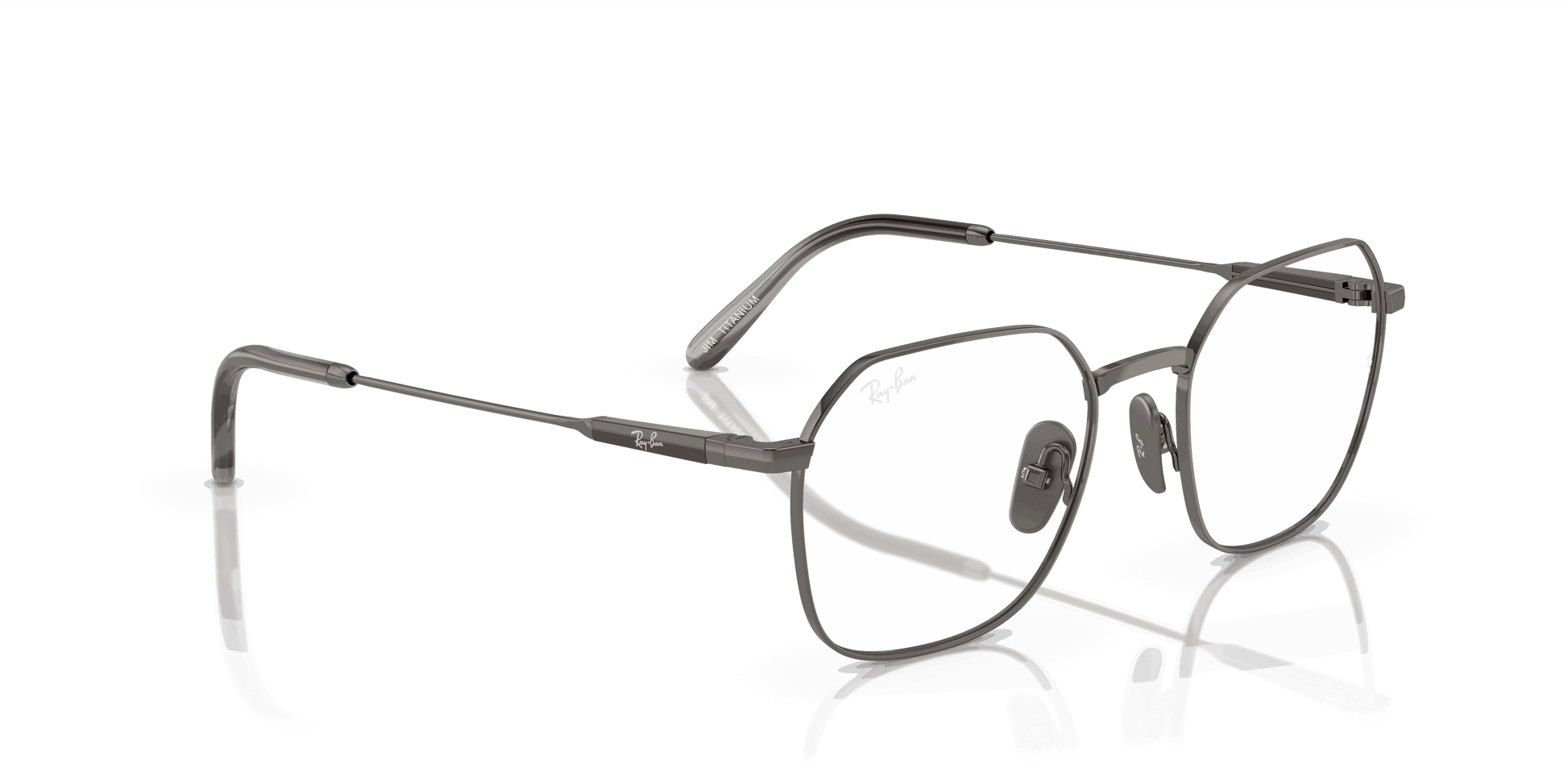 [Clear Lenses, Polished Gunmetal Frame]