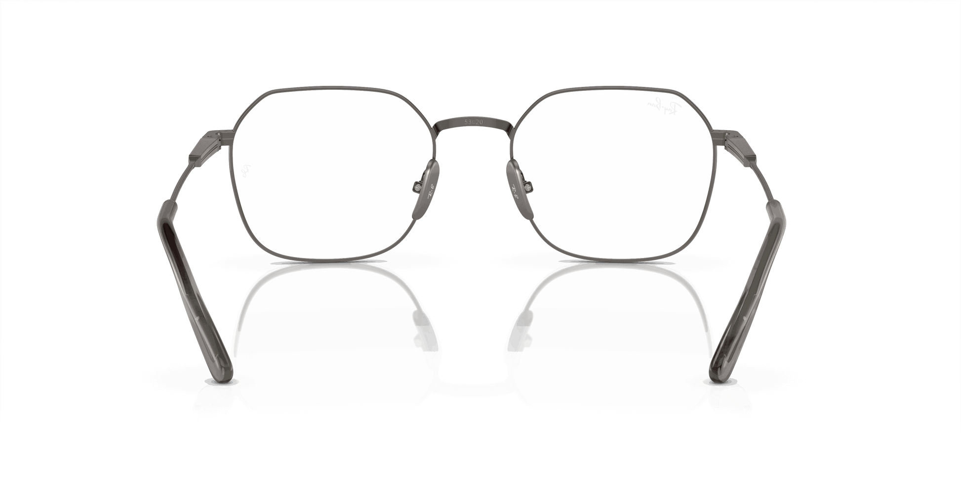 [Clear Lenses, Polished Gunmetal Frame]
