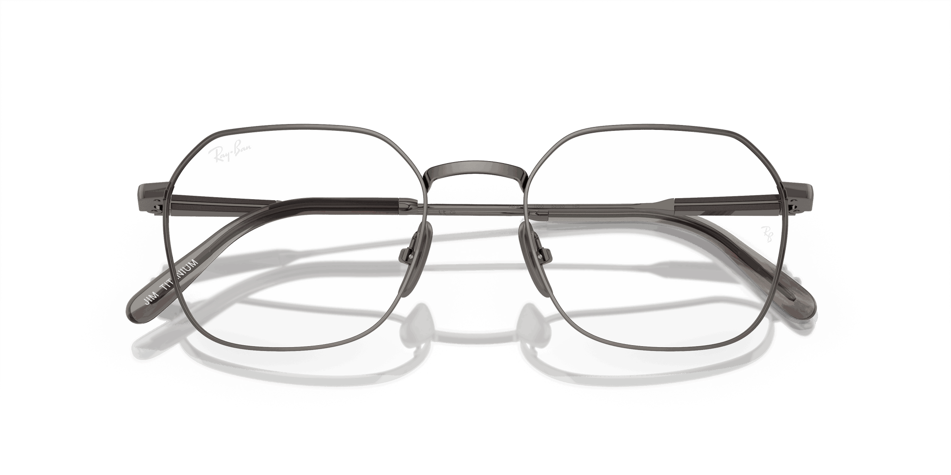 [Clear Lenses, Polished Gunmetal Frame]