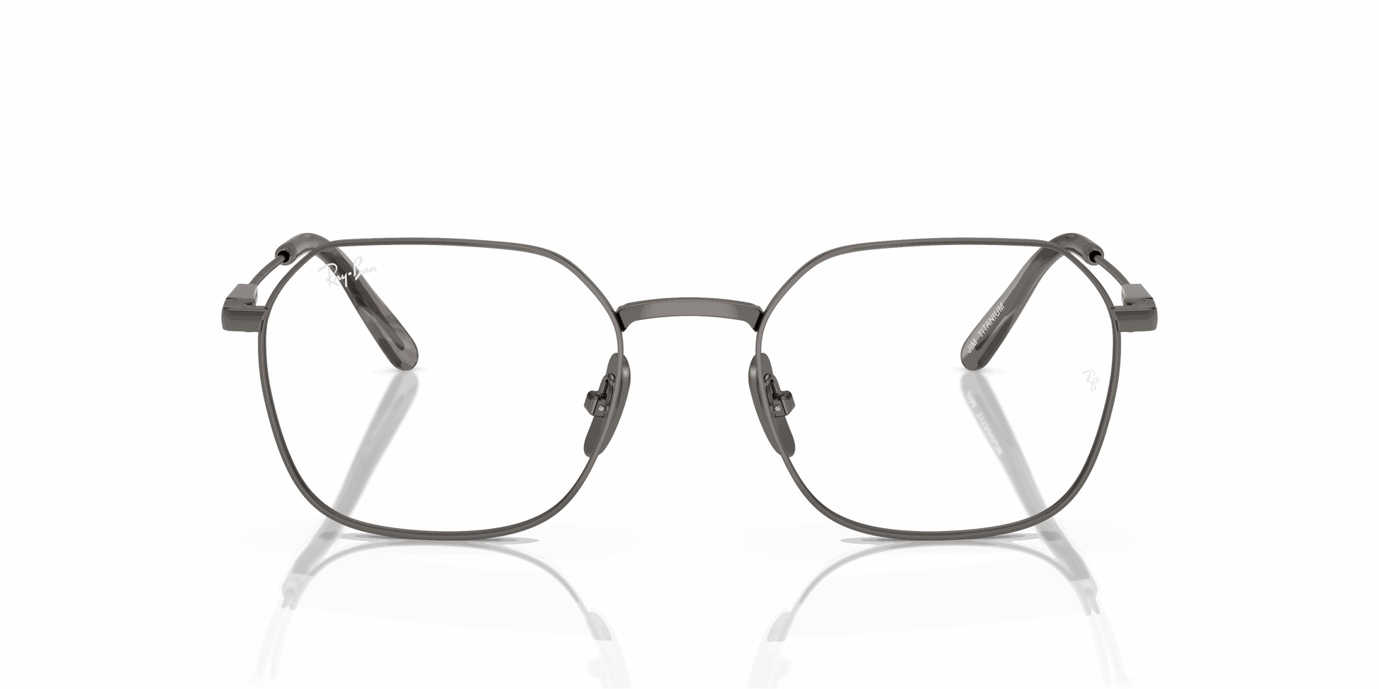 [Clear Lenses, Polished Gunmetal Frame]