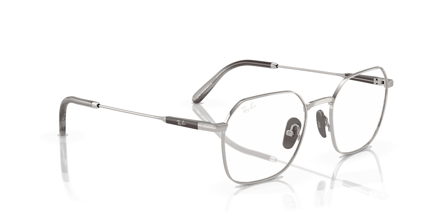 [Clear Lenses, Polished Silver Frame]