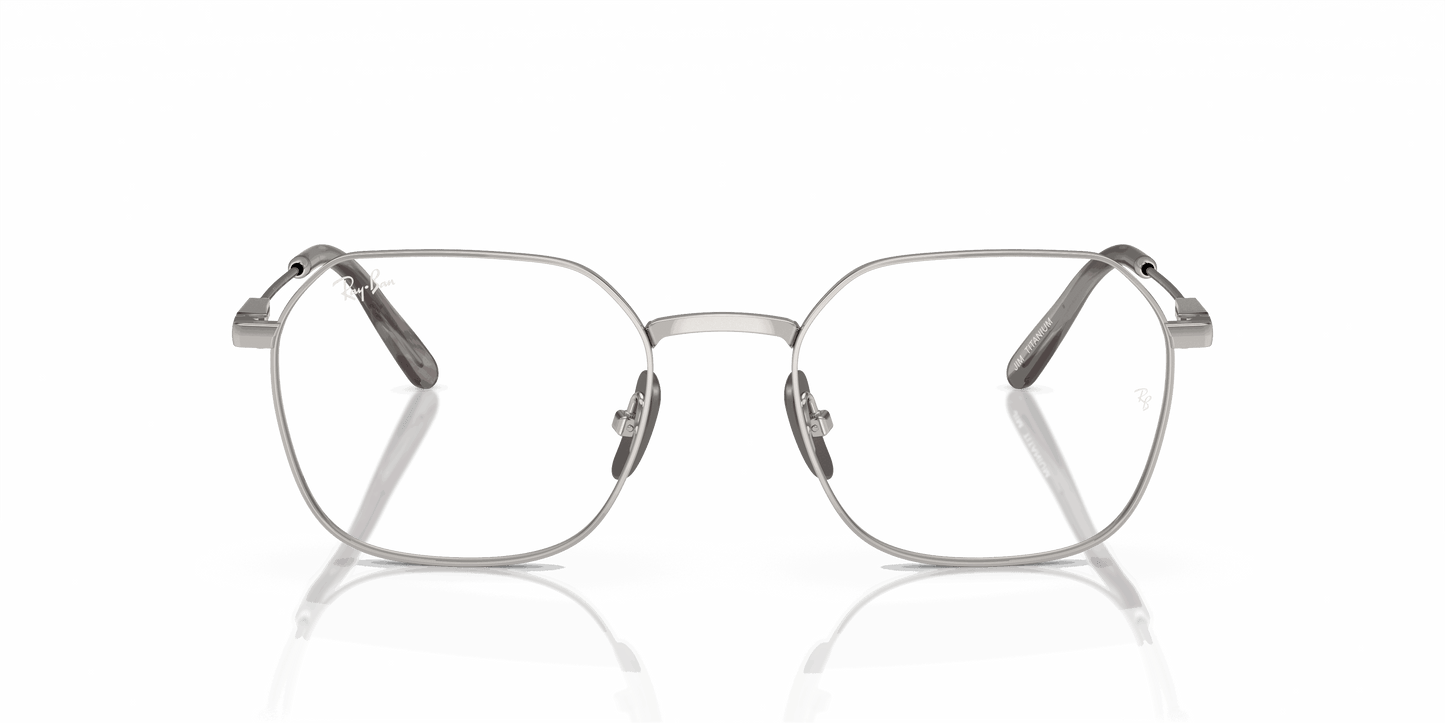 [Clear Lenses, Polished Silver Frame]