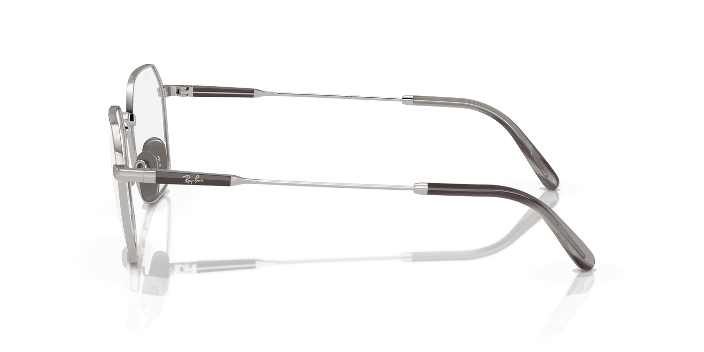 [Clear Lenses, Polished Silver Frame]