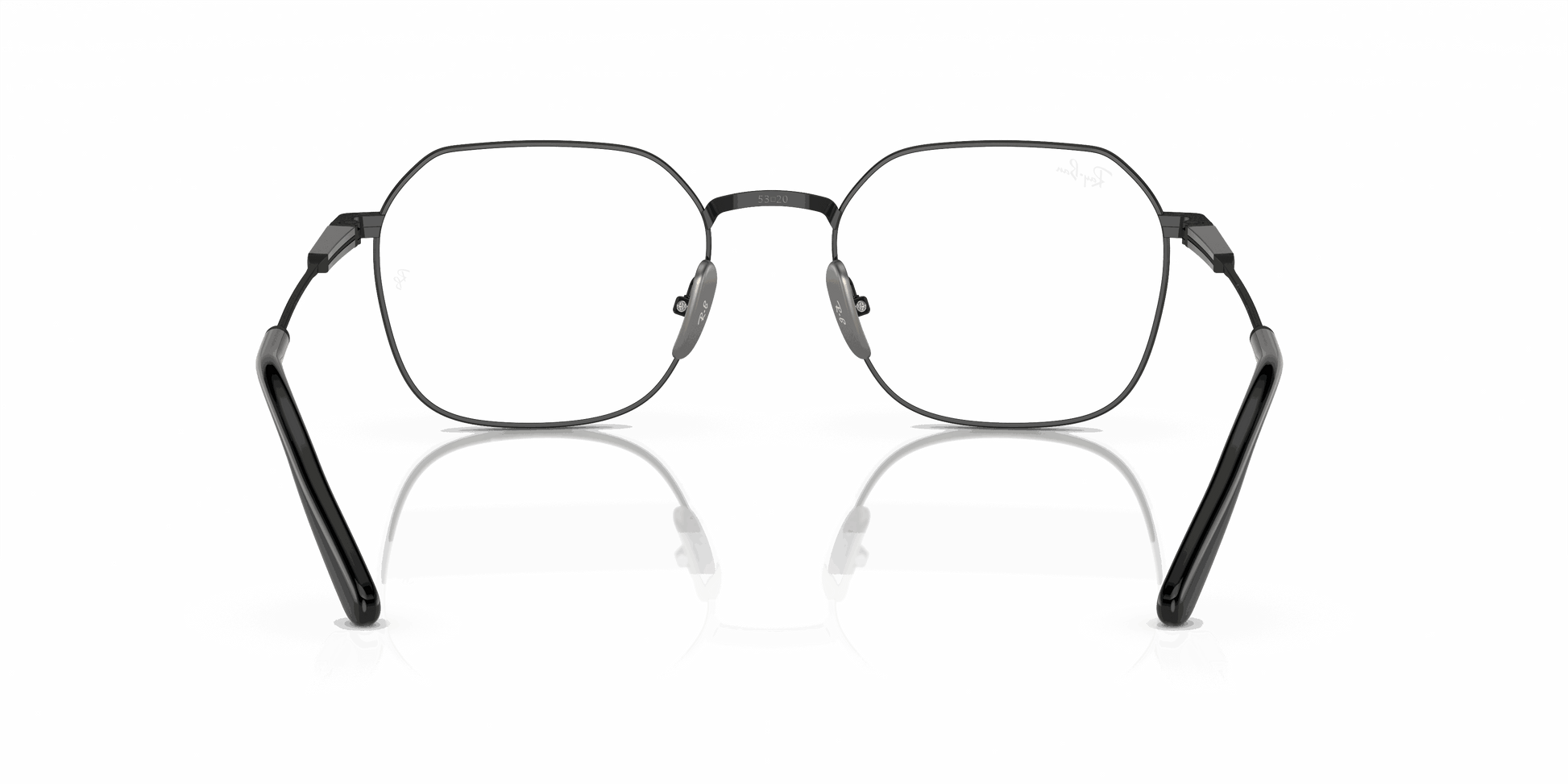 [Clear Lenses, Polished Black Frame]