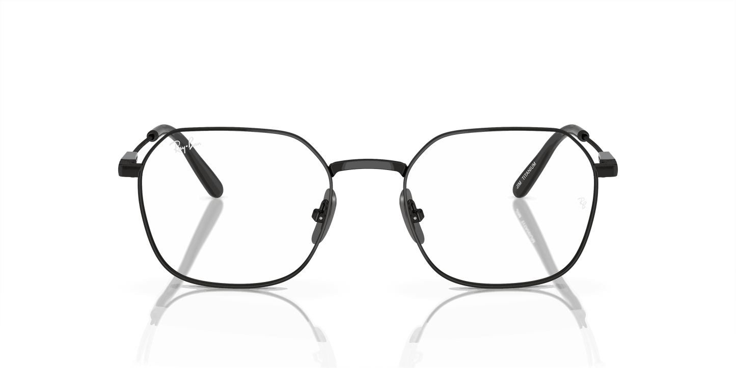 [Clear Lenses, Polished Black Frame]