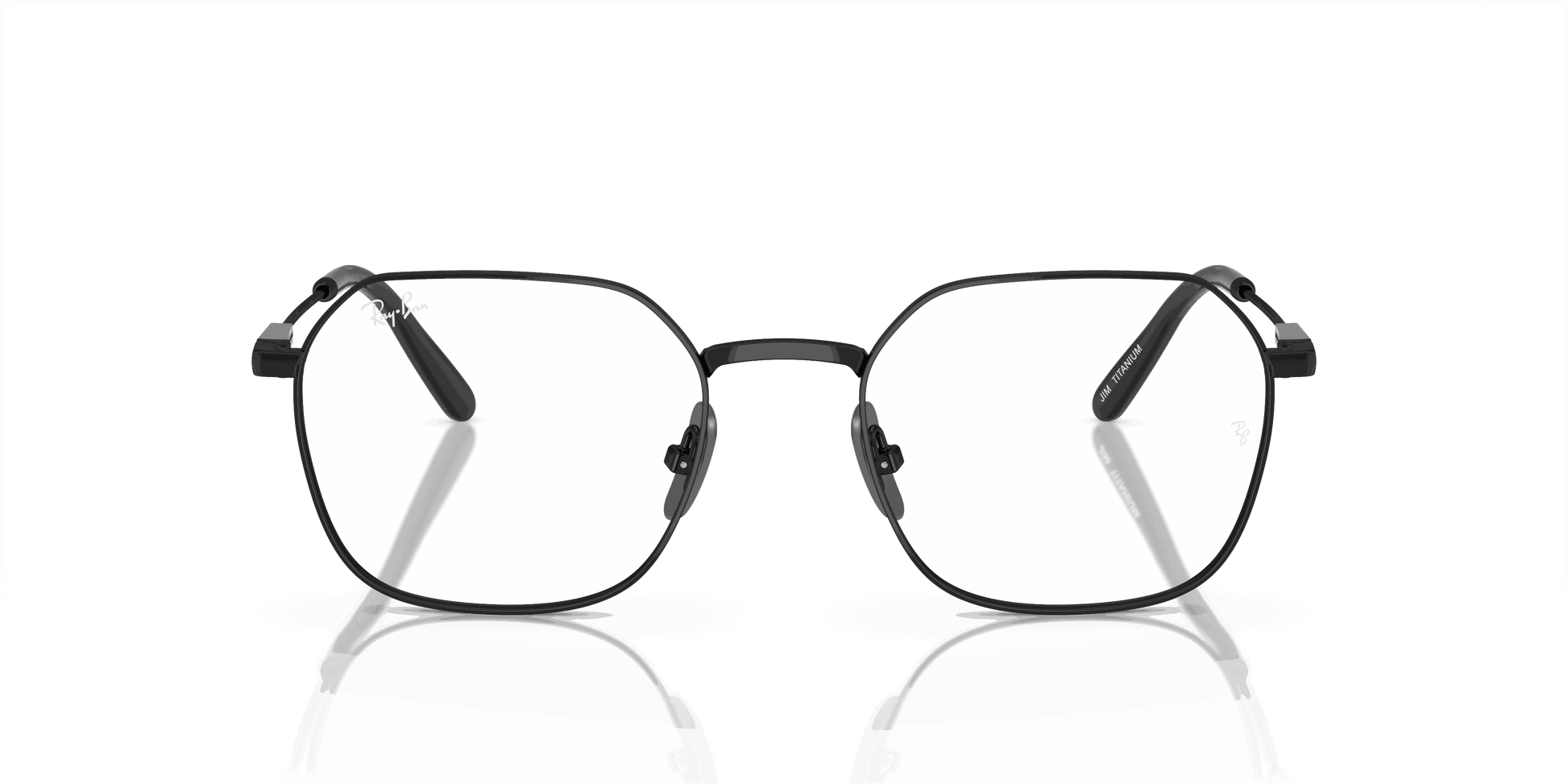 [Clear Lenses, Polished Black Frame]