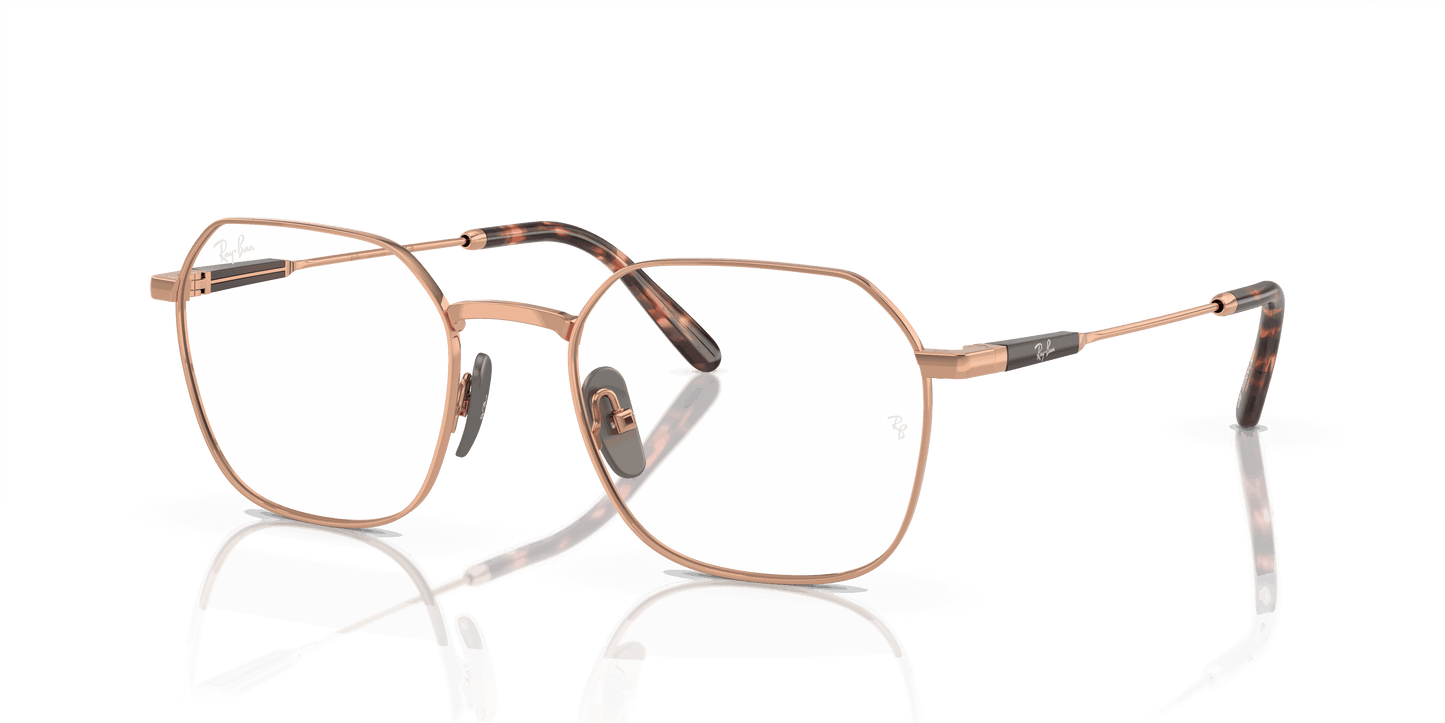 [Clear Lenses, Polished Light Brown Frame]