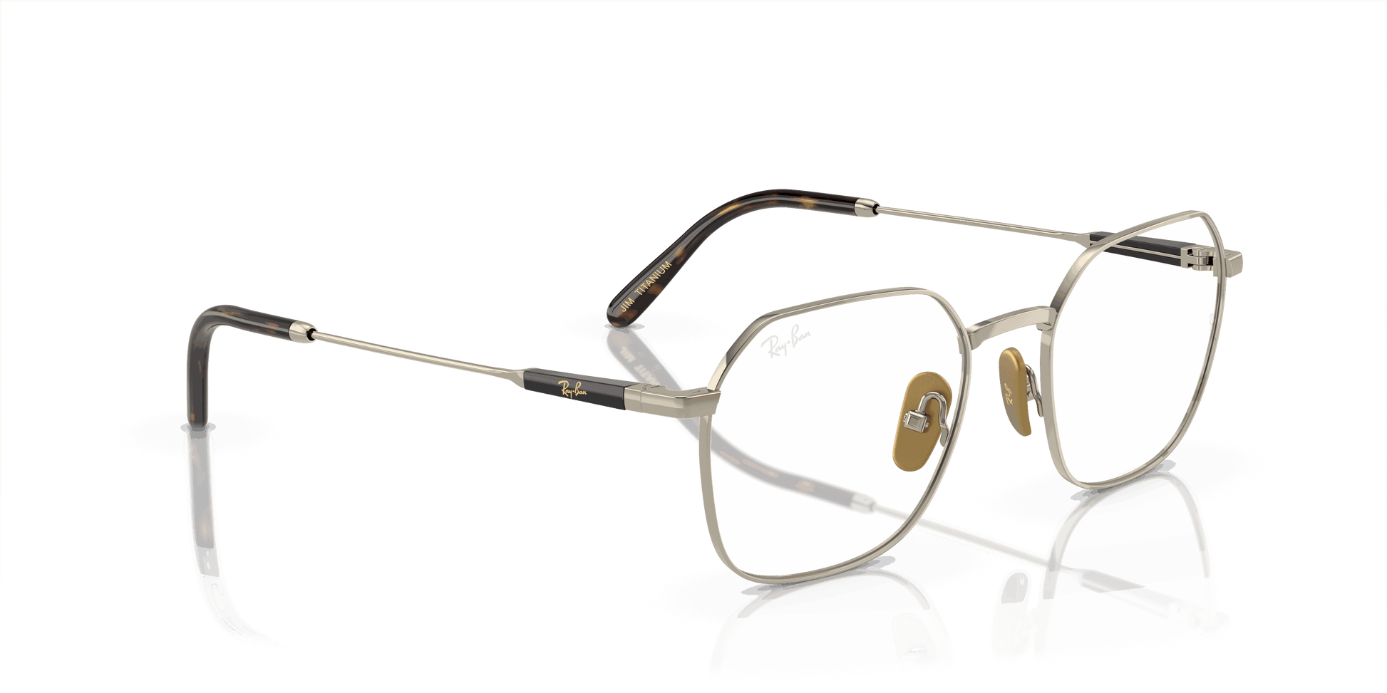 [Clear Lenses, Polished Arista Gold Frame]