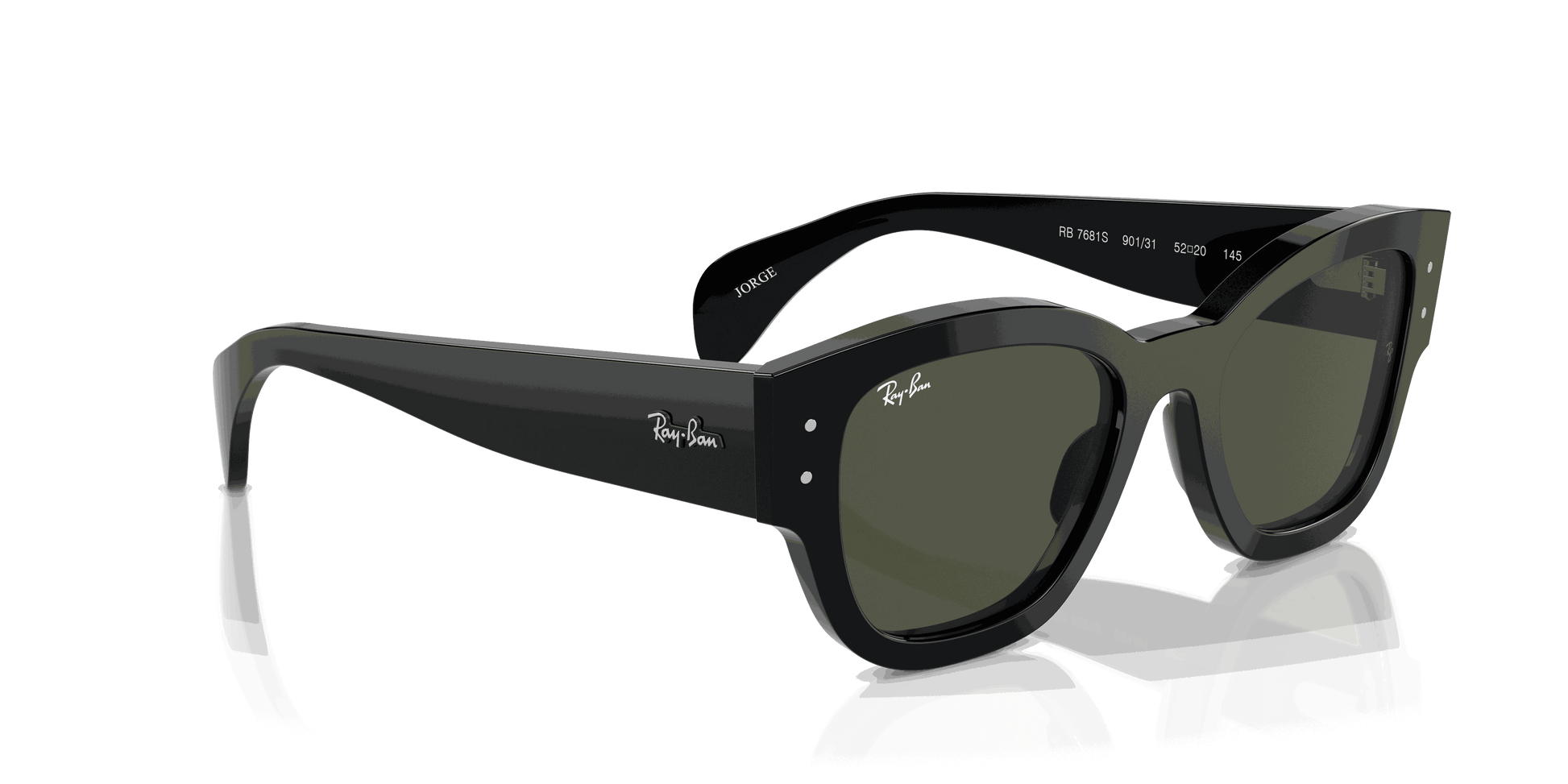 [Green Lenses, Polished Black Frame]