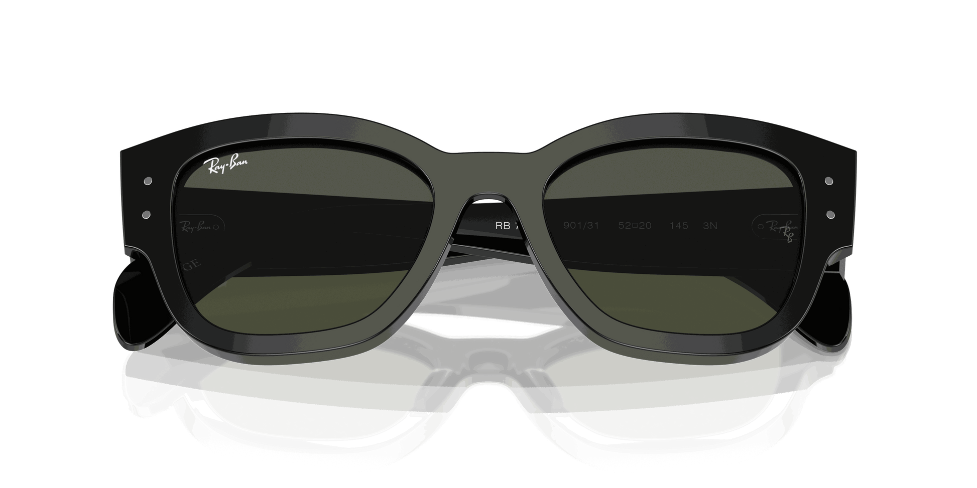 [Green Lenses, Polished Black Frame]