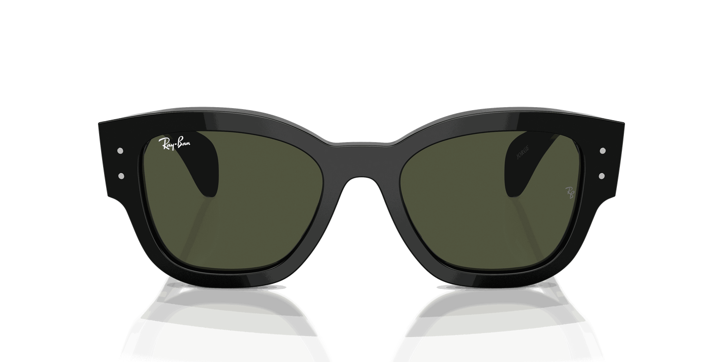 [Green Lenses, Polished Black Frame]