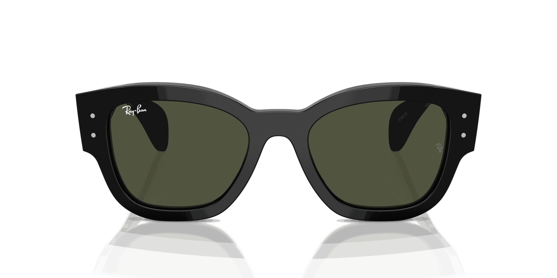 [Green Lenses, Polished Black Frame]